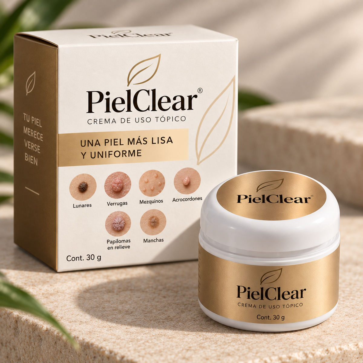 PielClear™ Elimina de forma segura y efectiva las imperfecciones en relieve de la piel
